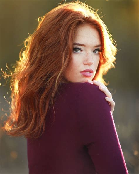 pretty red haired woman